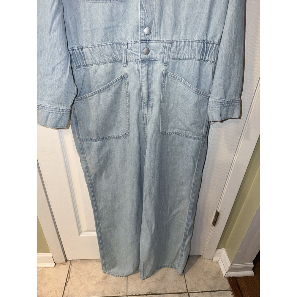 Universal Thread Jumpsuit Womens Sz 12 Utility Baggy Denim Boiler Suit New - Picture 3 of 9